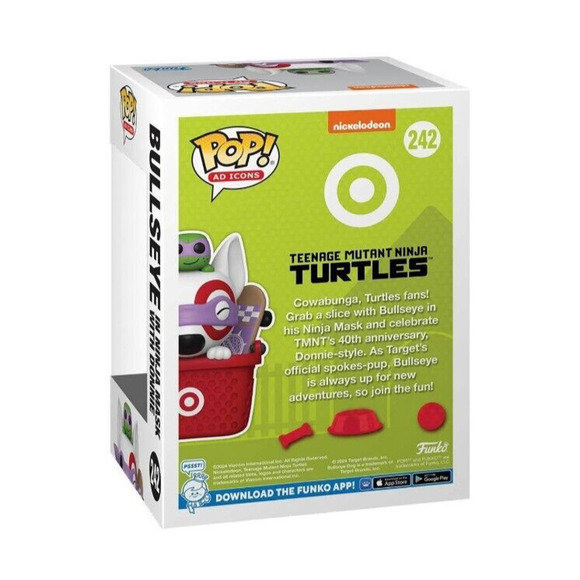 Funko POP! Ad Icons 242 Target Bullseye in Ninja Mask Leonardo NEW! - Picture 3 of 3